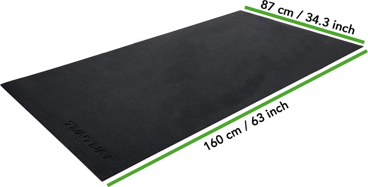 Tunturi Crosstrainer Mat - Vloerbeschermmat - 160 X 87 X 0,5 Cm - Zwart 4 Tunturi Crosstrainer Mat - Vloerbeschermmat - 160 X 87 X 0,5 Cm - Zwart - Afbeelding 2