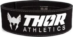 Thor Athletics - Halterriem - Powerlift Riem - Lifting Belt - Clip Sluiting - Zwart - Gewichthefriem - Krachttraining Accesscoires - Powerlifting - Bodybuilding - Deadlift - Squat - Maat (M)