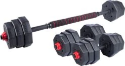 Umbro Halterset - 20 KG - Verstelbare Dumbells En Barbell - Gewichten Van 1.25 KG, 1.5KG En 2KG - Kunststof -Merkloos Winkel 1200x635 3