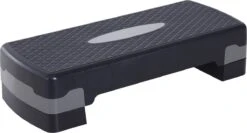 HOMCOM Stepboard Aerobic Fitness Stepper Hometrainer In Hoogte Verstelbaar Sport Zwart A90-076