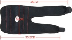 Elleboog Brace Voor Tennisarm - Bandage Ondersteuning - One Size Fits All - Dames - Heren - Steun Slijmbeursontsteking - Sportblessure - Zwart- Rood - Verstelbaar Compressie Bandage - -Merkloos Winkel 1200x677 14