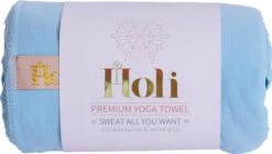 HOLI | Yoga & Fitness Handdoek | Blauw | Microvezel | Absorberend | Sneldrogend | Zacht