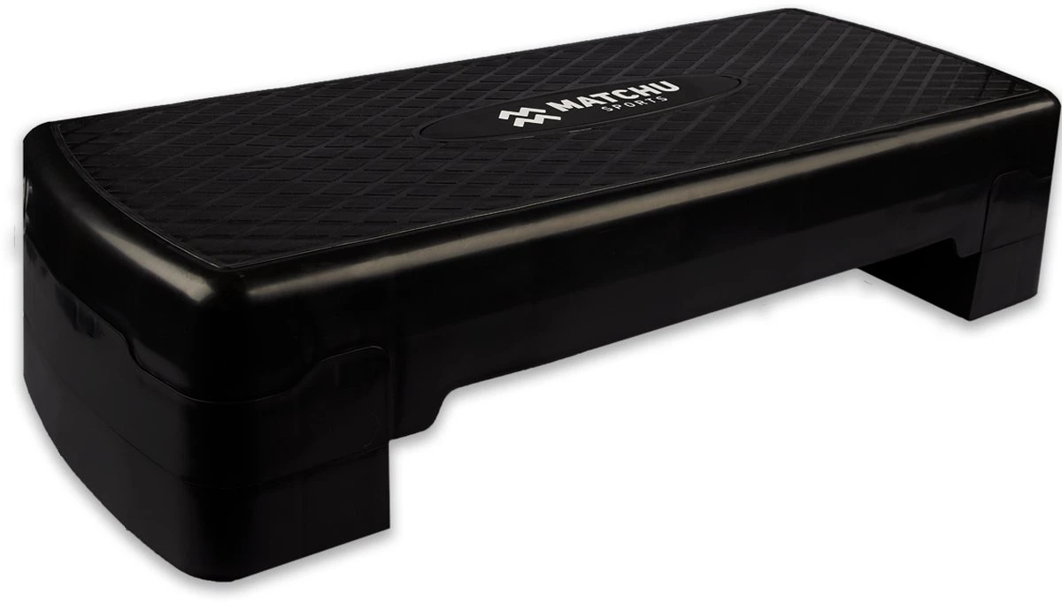Matchu Sports - Aerobic Step - Fitness Step - Stepbankje - Step Fitness - Zwart - Belastbaar Tot 120kg - In Hoogte Verstelbaar 4 Matchu Sports - Aerobic Step - Fitness Step - Stepbankje - Step Fitness - Zwart - Belastbaar Tot 120kg - In Hoogte Verstelbaar - Afbeelding 2