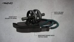 Avento Heavy Duty Power Ab Roller Met Weerstandsbanden - Buikspierwiel - Zwart -Merkloos Winkel 1200x690 112