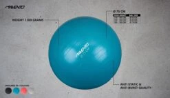 Avento Fitness/Gymbal - Ø 75 Cm - Zwart 16 Avento Fitness/Gymbal - Ø 75 Cm - Zwart -Merkloos Winkel 1200x690 125