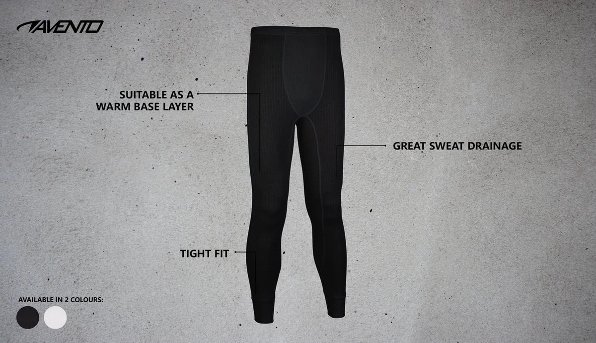 Avento Thermobroek - Mannen - Zwart - Maat XL 6 Avento Thermobroek - Mannen - Zwart - Maat XL - Afbeelding 4