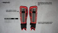 Avento Scheenbeschermers - Pro-Style Soft - Rood/Zwart - Maat S -Merkloos Winkel 1200x690 89