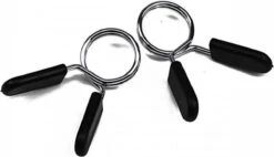 Merkloos Halterstang Dumbell Sluiter Veer Stang 30mm - Dumbellsluiter - Barbell Klem Lock Clip - Bar Collar - Haltersluiting - Halterklem - Spring Collar - Barbell Sluiting - Veersluiting - Sluitveren - Halterklemmen - Dumbellklemmen - Dumbellsluiting