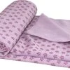 Tunturi Silicone Yoga Handdoek Met Anti Slip - Incl. Draagtas - Roze