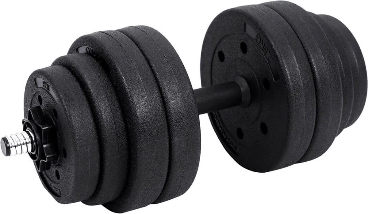 Songmics Dumbells - Halterset - Gewichten - Dumbells Set - Halters Verstelbaar - Met Verbindingsbuis - Set Van 30 Kg - Geel - Zwart 8 Songmics Dumbells - Halterset - Gewichten - Dumbells Set - Halters Verstelbaar - Met Verbindingsbuis - Set Van 30 Kg - Geel - Zwart - Afbeelding 6