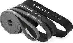 URBANKR8 – Professionele Fitnessbanden 4 Stuks Weerstandsbanden – GRIJS/ZWART UITVOERING - Elastische 100% Natuurlijk Latex -Merkloos Winkel 1200x705 3