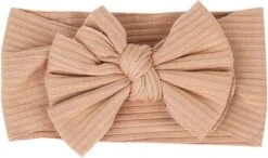 Baby Haarbandjes Met Strik (0-1 Jaar) - Bruin Creme Roze -Merkloos Winkel 1200x709