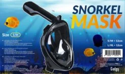 Merkloos Gadgy Duikmasker Full Face S/M - Duikbril Met Snorkel - Snorkelset Volwassenen - Zwart - Snorkelmaskers -Merkloos Winkel 1200x710 3