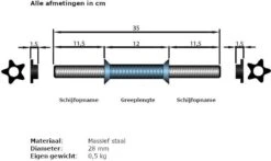 ScSPORTS® Halterset 35 Kg - Korte Halterstangen Met Curlstang En Halterschijven - 30 Mm - Dumbbellset - Gewichten 14 ScSPORTS® Halterset 35 Kg - Korte Halterstangen Met Curlstang En Halterschijven - 30 Mm - Dumbbellset - Gewichten -Merkloos Winkel 1200x713 7