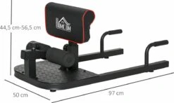 HOMCOM Beentrainer Squats Buik Billen Trainer Sissy Squat Verstelbaar Rolbaar A91-069-1 -Merkloos Winkel 1200x716 2