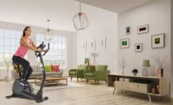 Tunturi Star Fit E100 HR I Plus Hometrainer - Ergometer - Fitnessfiets - Bluetooth - 21 Trainingsprogramma's - 16 Weerstandniveaus - Kleur: Zwart -Merkloos Winkel 1200x727 3