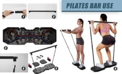 ACROPAQ Hometrainer 14-in-1 Set - Pilates Bar, Weerstandbanden, Resistance Band, Ab Roller, Push Up Bord - Krachttraining, Thuis Fitness -Merkloos Winkel 1200x729 1