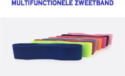 MJ Sports Zweetband - Zweetband Hoofd - Haarband Sport - Hoofdband - Sporthaarband - Zweet Absorberend - Fitness - Unisex - Zwart -Merkloos Winkel 1200x734 9