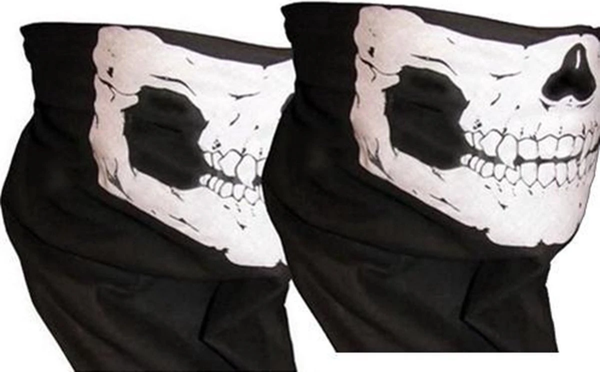 Doodshoofd Schedel Masker Col En Sjaal - 2 Pack** (skull Mask) 3 Doodshoofd Schedel Masker Col En Sjaal - 2 Pack** (skull Mask)