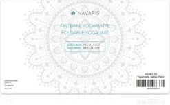 Navaris Opvouwbare Yogamat Voor Op Reis - 4 Mm Dikke Sportmat - Antislip Fitnessmat Voor Yoga, Pilates En Fitness - Geschikt Voor Binnen En Buiten -Merkloos Winkel 1200x744 3