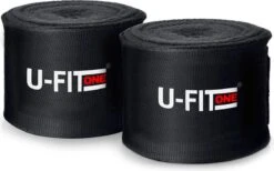 U Fit One 2 Stuks Boks Bandage - Zwart 450 Cm - Kickboks Bandage - Boxing Wraps - Boxing Bandage - Kickboks Bandage - Boksen - Kickboxen - Muay Thai