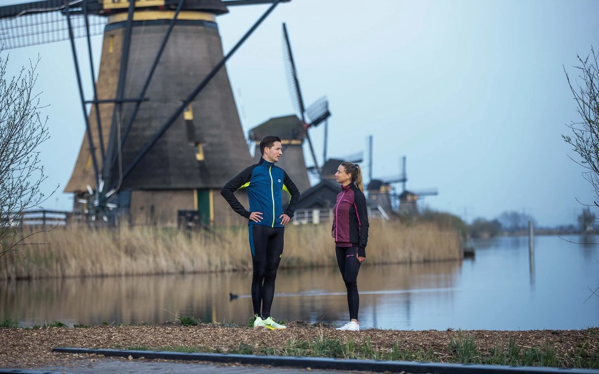 Rogelli Enjoy II - Hardloopbroek - Heren - Maat L - Blauw, Zwart, Fluor-Geel 4 Rogelli Enjoy II - Hardloopbroek - Heren - Maat L - Blauw, Zwart, Fluor-Geel - Afbeelding 2