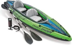 Intex Challenger K2 Kayak - Opblaasboot - 2-Persoons - Groen/Zwart -Merkloos Winkel 1200x751 2