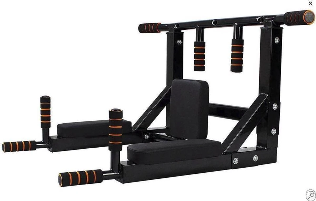 SOUTHWALL Fitness Station – 2-in-1 Pull Up Station En Dip Station Voor Thuis Sporten – Optrekstang Fitness Wandmontage – Dip Bars – Chin Up Bar – Home Gym – Pull Up Bar Muurmontage – Krachttraining – Power Tower – 150kg Draagkracht – Zwart/Rood 6 SOUTHWALL Fitness Station – 2-in-1 Pull Up Station En Dip Station Voor Thuis Sporten – Optrekstang Fitness Wandmontage – Dip Bars – Chin Up Bar – Home Gym – Pull Up Bar Muurmontage – Krachttraining – Power Tower – 150kg Draagkracht – Zwart/Rood - Afbeelding 4
