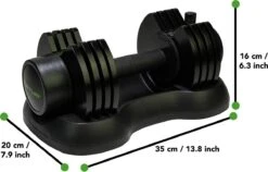 Tunturi Selector Dumbbell - Halterset - Dumbbell Set - Verstelbare Dumbbell - 12,5kg - Incl. Gratis Fitness App -Merkloos Winkel 1200x768 1