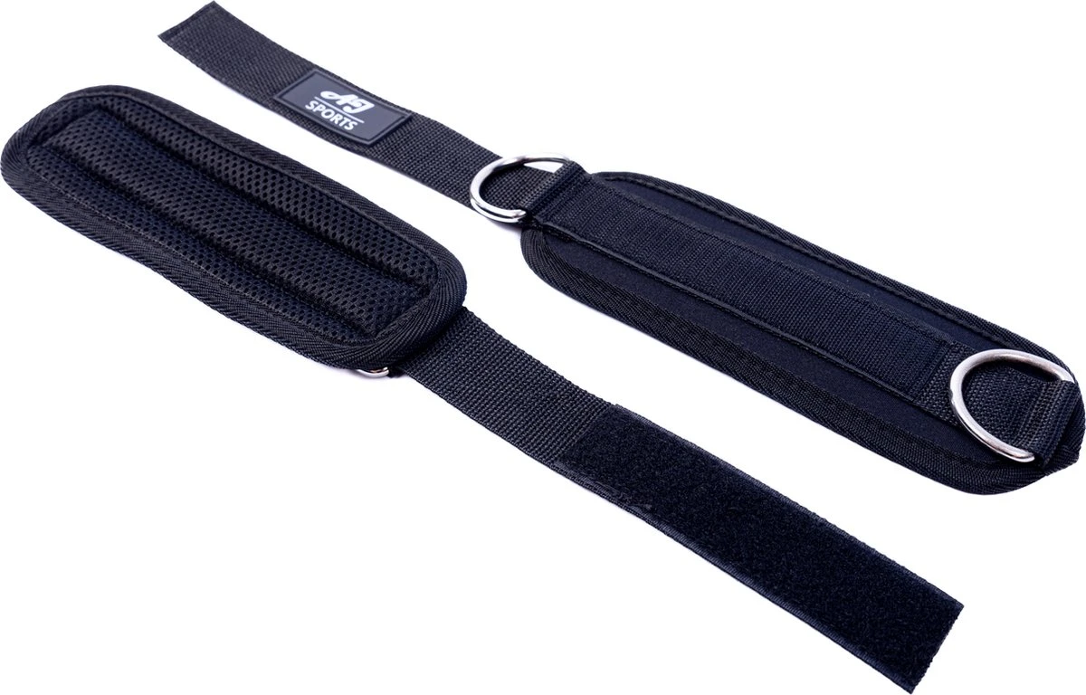 AJ-Sports Ankle Straps – Fitness Enkelband – 2 Stuks Enkel Straps Set – Billen & Benen Trainer – Fitness – Workout - Zwart 9 AJ-Sports Ankle Straps – Fitness Enkelband – 2 Stuks Enkel Straps Set – Billen & Benen Trainer – Fitness – Workout - Zwart - Afbeelding 7