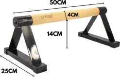 U Fit One® Metal Parallettes - 50cm Push Up Bars - Calisthenics - Push Up Grips - Parallettes Hout - Opdruksteunen - Opdruk Steunen - Opdrukken - Dip Bars - Fitness - Crossfit - Ufitone -Merkloos Winkel 1200x771 7