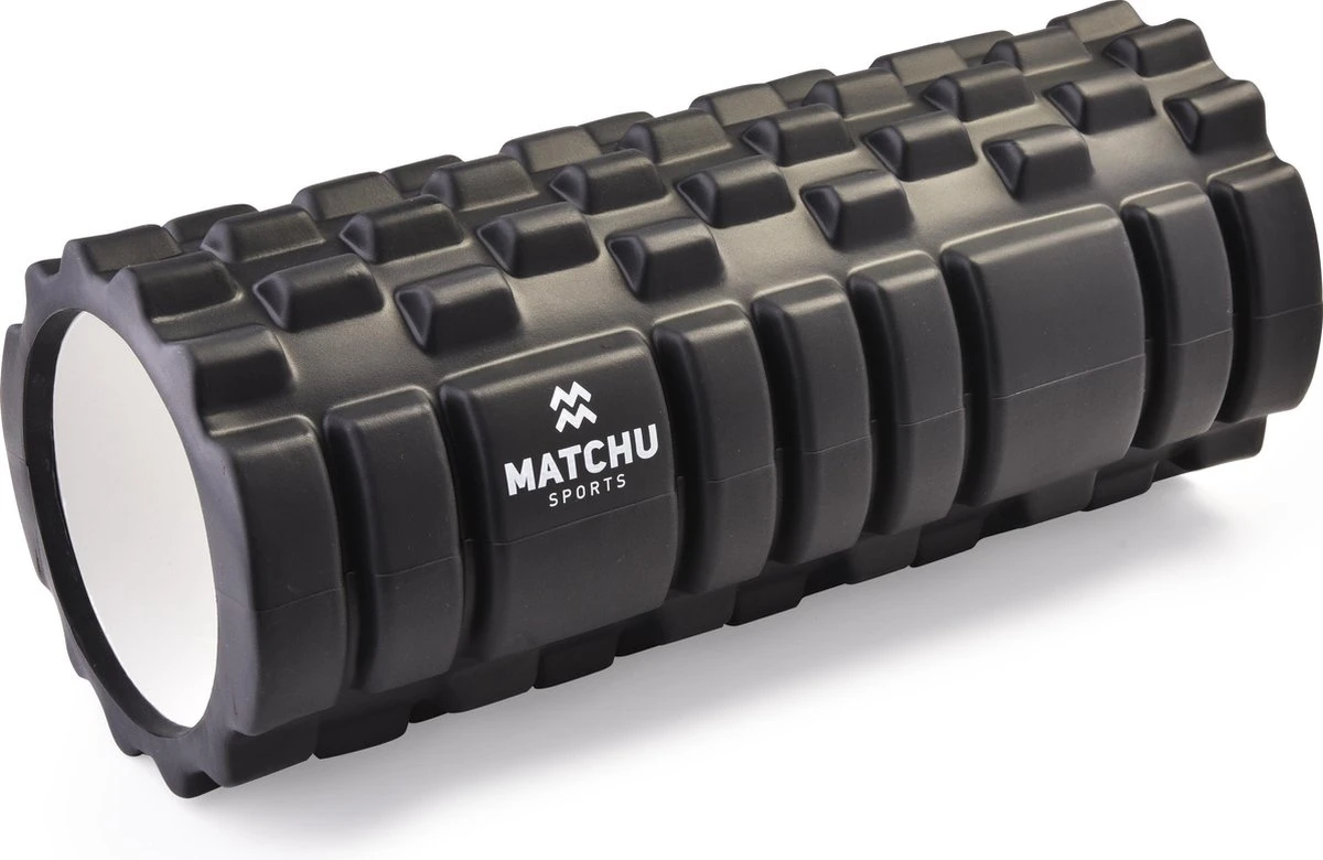 Matchu Sports - Foam Roller - Foamroller - Triggerpoint Massage - Massage Roller - 33 Cm - Hard - Zwart 4 Matchu Sports - Foam Roller - Foamroller - Triggerpoint Massage - Massage Roller - 33 Cm - Hard - Zwart - Afbeelding 2