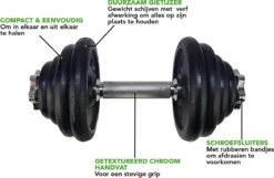 Tunturi Gewichten Gietijzer Totaal 15kg - Halterset Met Schroefsluiting - Dumbbell Set - 1 Halterstang - 30mm - Incl. Gratis Fitness App 18 Tunturi Gewichten Gietijzer Totaal 15kg - Halterset Met Schroefsluiting - Dumbbell Set - 1 Halterstang - 30mm - Incl. Gratis Fitness App -Merkloos Winkel 1200x783 6