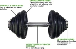 RS Sports Dumbellset - Halterset Met Gewichten - Totaal 30 Kg - 2 Stangen - Zwart -Merkloos Winkel 1200x783 7