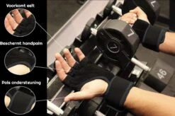 NINN Sports Gloves M (Zwart) - Fitness Handschoenen - Sport Handschoenen - Grip Gloves - Fitnesshandschoenen 3 Varianten -Merkloos Winkel 1200x796 17