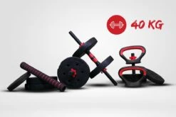 Venom Sports Verstelbare Dumbbell Set Tot 40kg - Professioneel 3-in-1 Halterset Gewichten - Dumbbells, Halterstang En Kettlebells - Zwart -Merkloos Winkel 1200x800 122