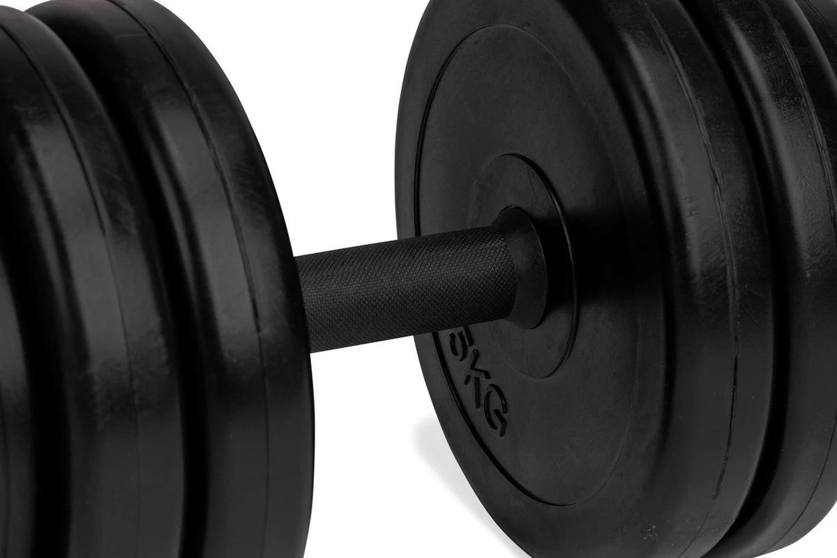 VirtuFit Verstelbare Dumbbellset - Halterset - Gewichten - 2 Vinyl Dumbbells Van 14kg - 28 Kg 5 VirtuFit Verstelbare Dumbbellset - Halterset - Gewichten - 2 Vinyl Dumbbells Van 14kg - 28 Kg - Afbeelding 3
