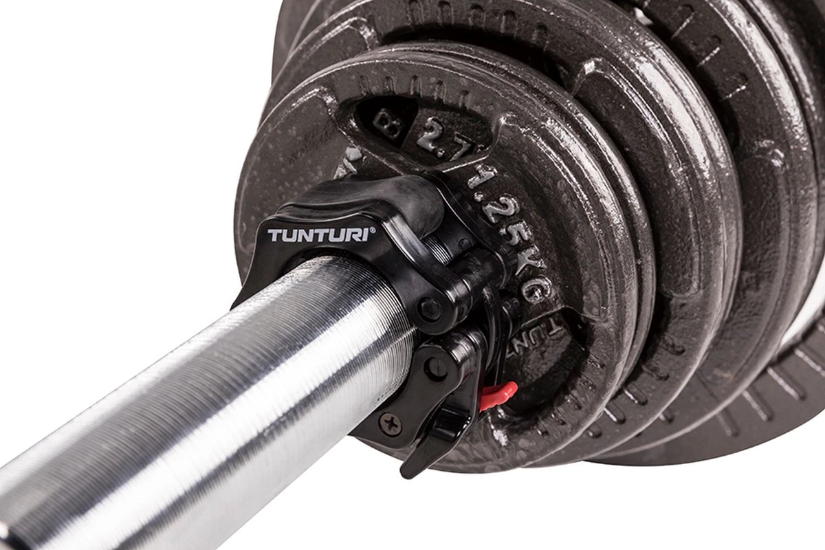 Tunturi Olympic Lock Jaw Collars - Halterstangsluiters - Paar - Zwart 4 Tunturi Olympic Lock Jaw Collars - Halterstangsluiters - Paar - Zwart - Afbeelding 2