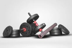 SOUTHWALL Dumbbells Set Verstelbaar Met Halterstang Tot 20kg – Verstelbare Halterset – Fitness Stang – Fitness Gewichten Set – Professionele 2-in-1 Dumbbellset – Gebruiksvriendelijk – Multifunctioneel – Dumbell Set 20 Kg – Rood/Zwart -Merkloos Winkel 1200x800 138