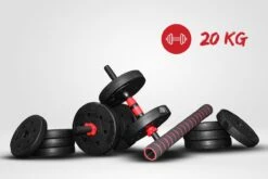 Venom Sports Verstelbare Dumbbell Set Tot 20kg – Professionele 2-in-1 Halterset Gewichten – Gebruiksvriendelijke Fitness Stang – Verstelbare Dumbbellset – Home Gym – Krachttraining – Rood -Merkloos Winkel 1200x800 146