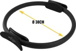 Beeletix Pilates Ring En Mini Pilates Ball Set Inclusief Trainingsschema - Yoga Ring - Fitness Ring - Magic Circle - Weerstandsring - Zwart - Ø 38cm -Merkloos Winkel 1200x800 233