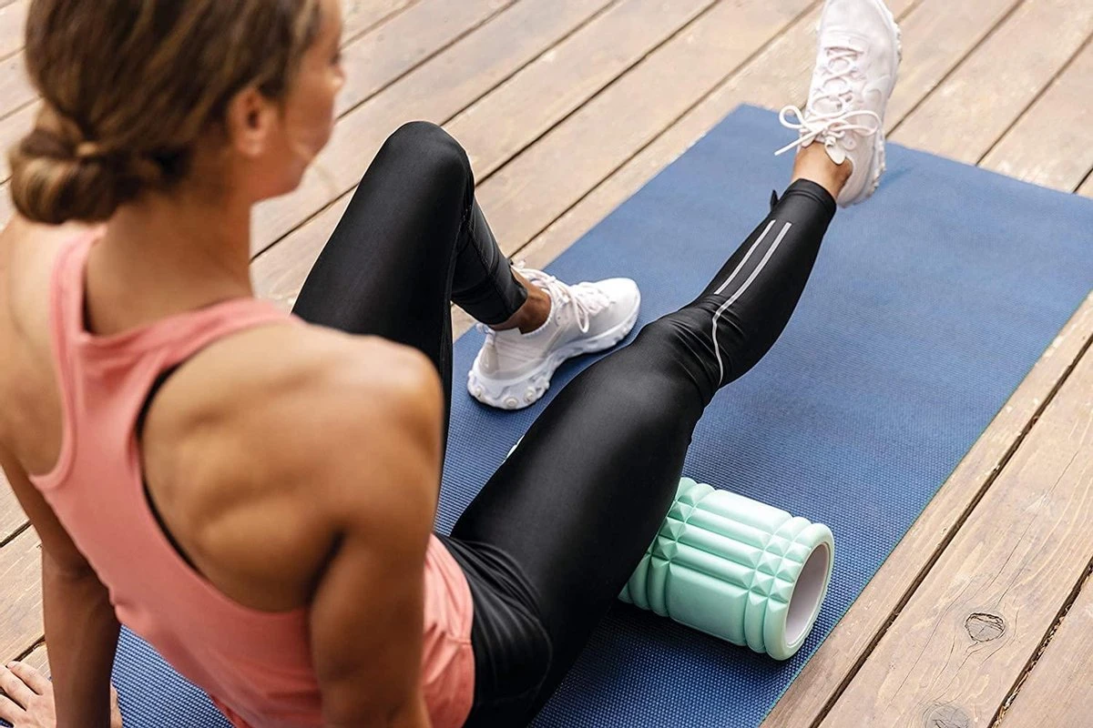 TriggerPoint - The Grid 1.0 Foam Roller - 33cm - Mint - Schuim - Massage Roller - Yoga - Pilates - Fitness 10 TriggerPoint - The Grid 1.0 Foam Roller - 33cm - Mint - Schuim - Massage Roller - Yoga - Pilates - Fitness - Afbeelding 8