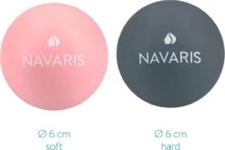 Navaris Lacrosse Massageballen - 2x Triggerpoint Massage Bal Voor Rug, Benen En Nek - Fascia Ballen Voor Zelfmassage - Diameter 6 Cm - Hard En Zacht -Merkloos Winkel 1200x801 12