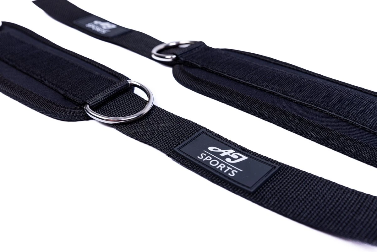AJ-Sports Ankle Straps – Fitness Enkelband – 2 Stuks Enkel Straps Set – Billen & Benen Trainer – Fitness – Workout - Zwart 8 AJ-Sports Ankle Straps – Fitness Enkelband – 2 Stuks Enkel Straps Set – Billen & Benen Trainer – Fitness – Workout - Zwart - Afbeelding 6