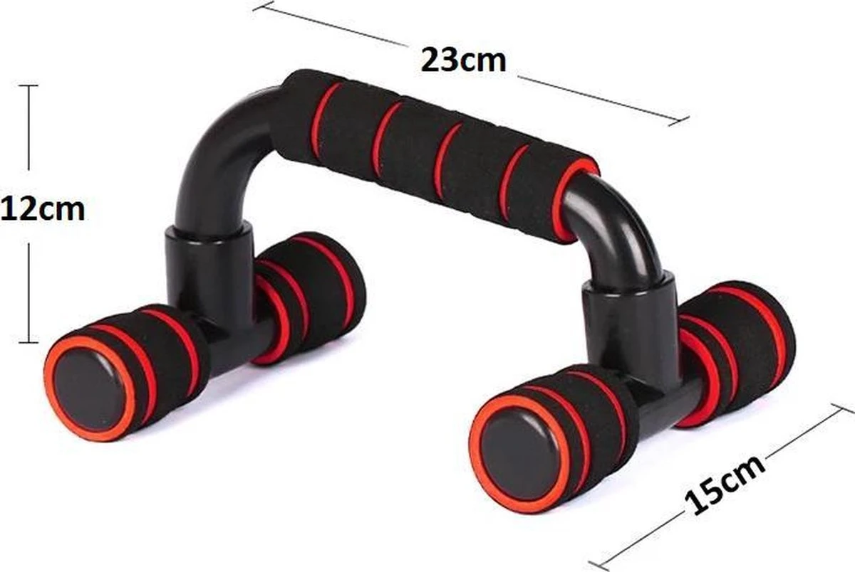 Opdruksteunen - Push Up Bars - Push Up Grips - Blauw 7 Opdruksteunen - Push Up Bars - Push Up Grips - Blauw - Afbeelding 5