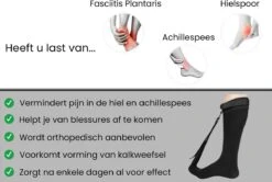 MoreCore Hielspoor Sok - Hielspoor Zooltjes - Strassburg Sok - Nachtspalk - Achillespees - Plantar Fasciitis - Kuiten - Zwart - Maat M -Merkloos Winkel 1200x807 20