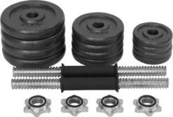 Verstelbare Dumbbell Set 20 Kg Met Koffer - Gietijzeren Gewichten - 2x 10kg -Merkloos Winkel 1200x810 2