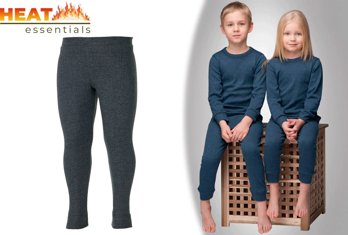 Heat Essentials - Thermokleding Kinderen - ThermoBroek - 128-134 - Antraciet Grijs - Thermo Ondergoed - Thermo Legging - Thermo Broek 3 Heat Essentials - Thermokleding Kinderen - ThermoBroek - 128-134 - Antraciet Grijs - Thermo Ondergoed - Thermo Legging - Thermo Broek