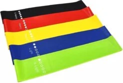 Weerstandsbanden Set - 5 Stuks - Incl. Draagtas & Handleiding - Resistance Band Set - Sport Banden - Fitness Banden - Fitness Elastieken -Merkloos Winkel 1200x811 9