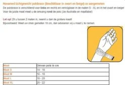 Novamed Lichtgewicht Polsbrace - Zwart - Links -Merkloos Winkel 1200x814 12